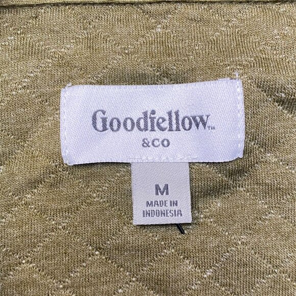 Women’s Green Long Sleeve Button-Up Shirt - Size M | Cotton Blend Everyday Essen - Picture 3 of 3